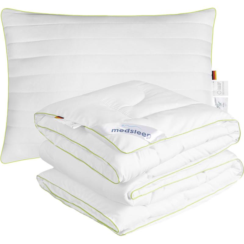 Набор спальный (одеяло 140x205 + подушка 50x70)бамбук, микроволокно