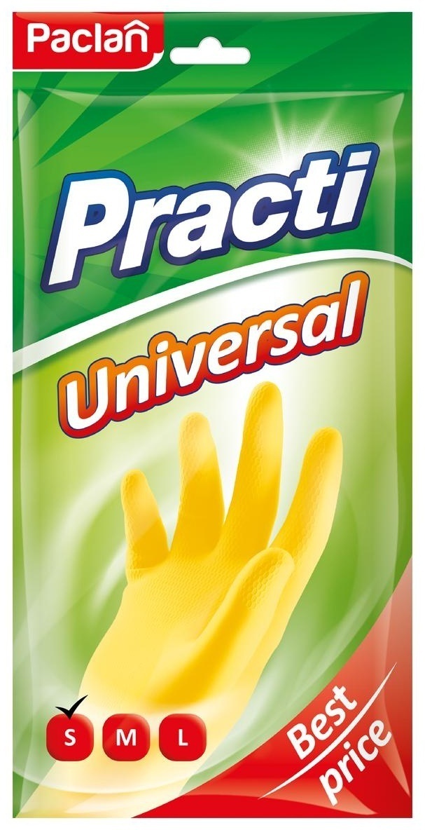 Перчатки резиновые хозяйственные Paclan 