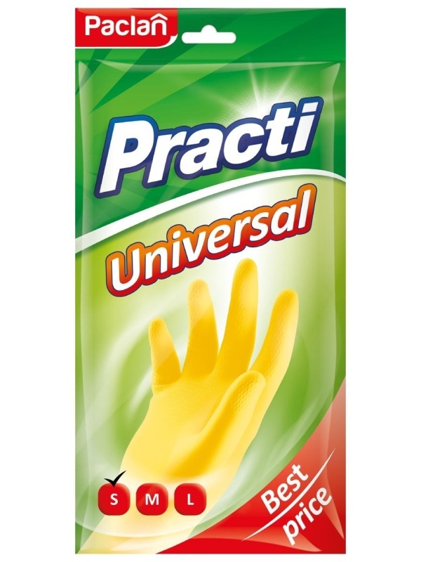 Перчатки резиновые хозяйственные Paclan 