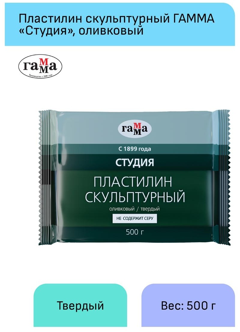 Пластилин скульптурный Гамма 