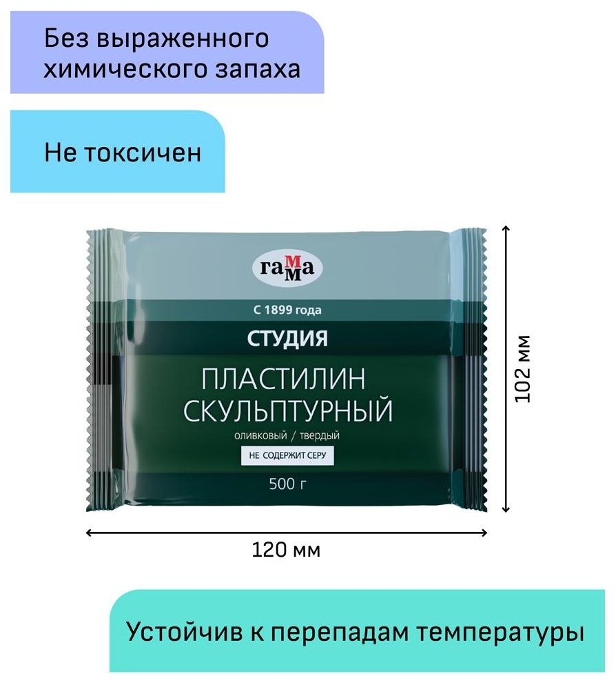 Пластилин скульптурный Гамма 