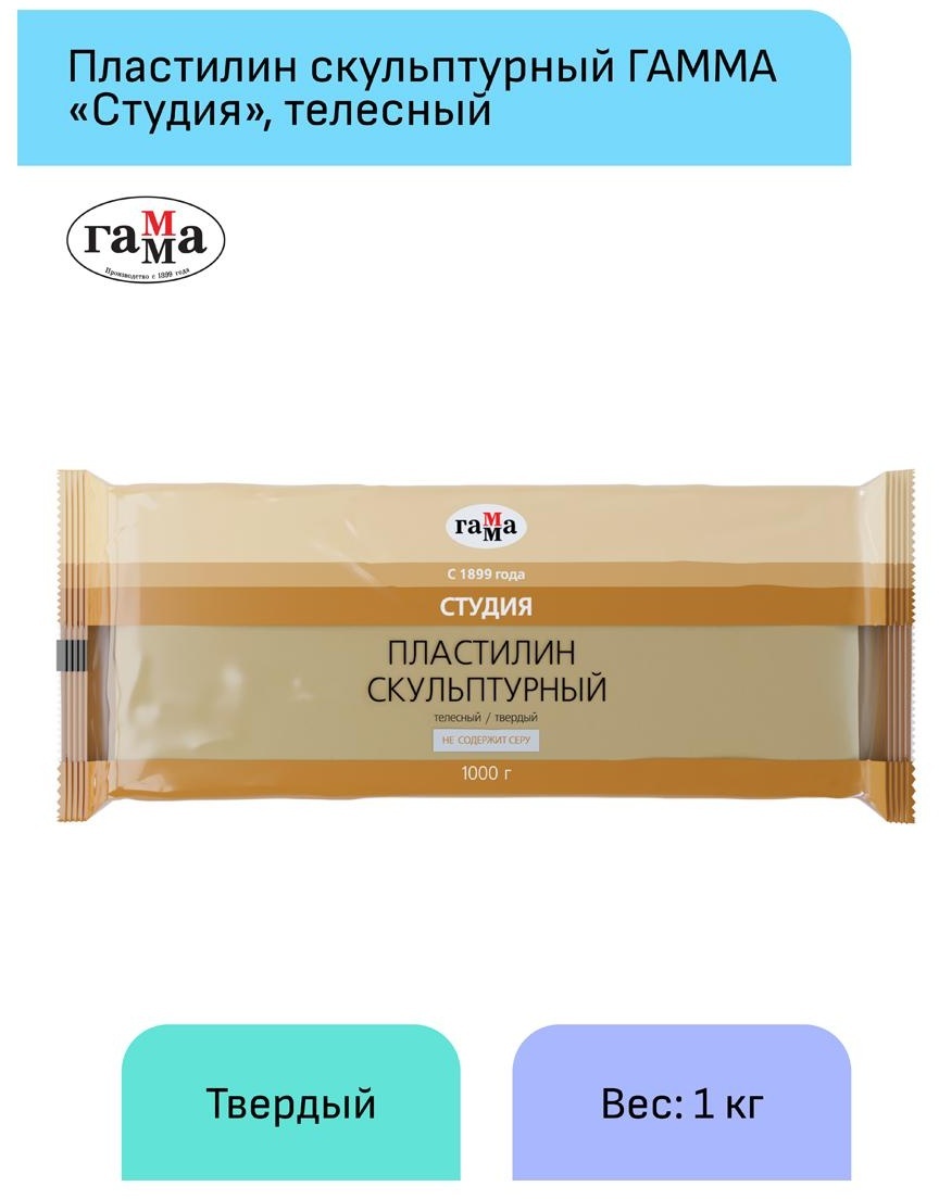 Пластилин скульптурный Гамма 