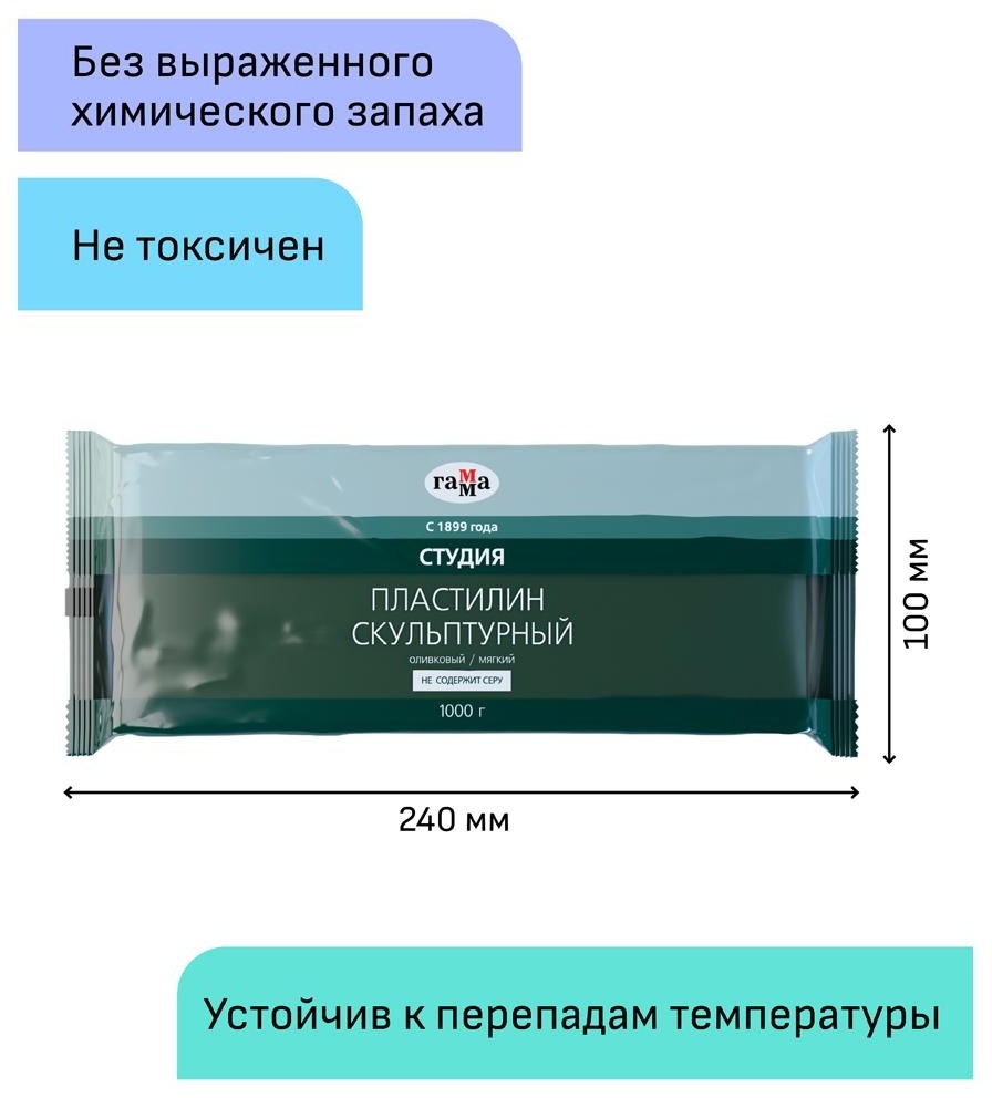 Пластилин скульптурный Гамма 