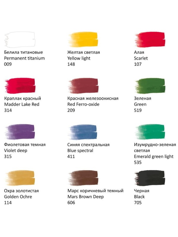 Гуашь художественная Гамма 