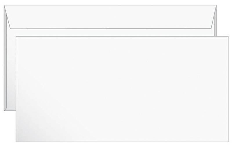 Конверт E65, Ряжская печатная фабрика, 110*220мм, б/подсказа, б/окна, отр. лента