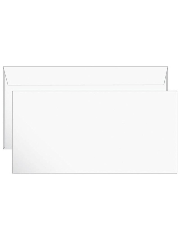 Конверт E65, Ряжская печатная фабрика, 110*220мм, б/подсказа, б/окна, отр. лента