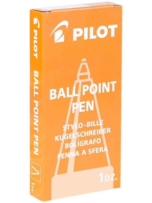 Ручка шариковая автоматическая Pilot синяя, 0,7мм, черный прорезиненный корпус