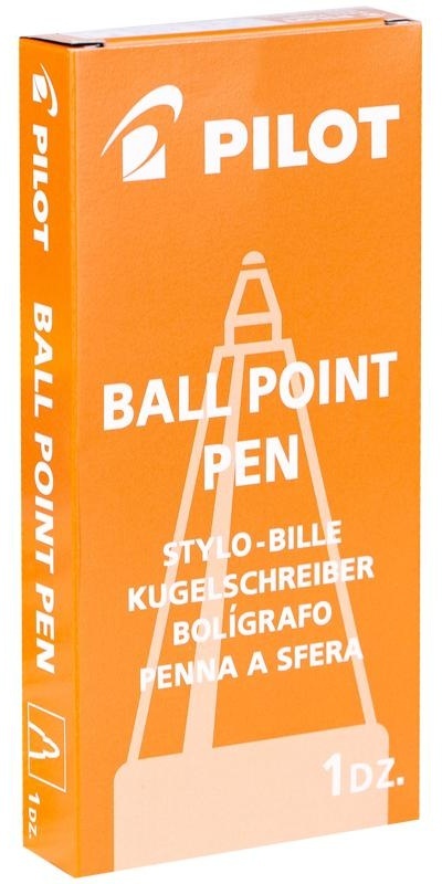 Ручка шариковая автоматическая Pilot синяя, 0,7мм, синий прорезиненный корпус