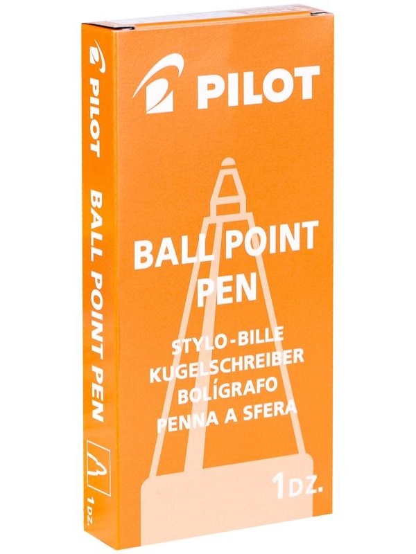 Ручка шариковая автоматическая Pilot синяя, 0,7мм, синий прорезиненный корпус