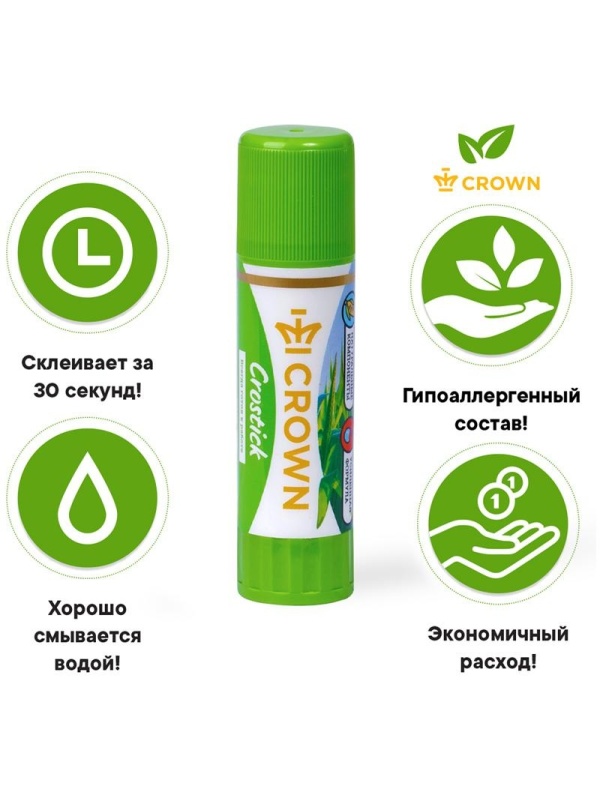 Клей-карандаш Crown 