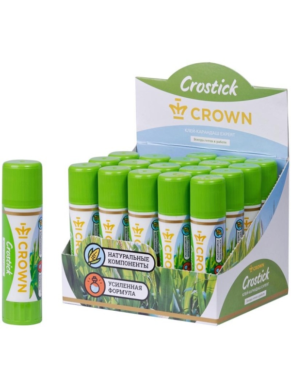 Клей-карандаш Crown 