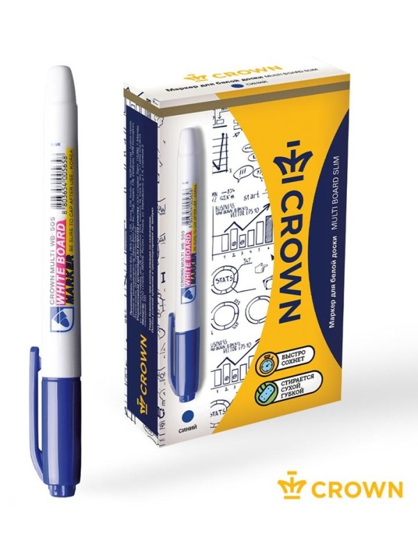 Маркер для белых досок Crown 