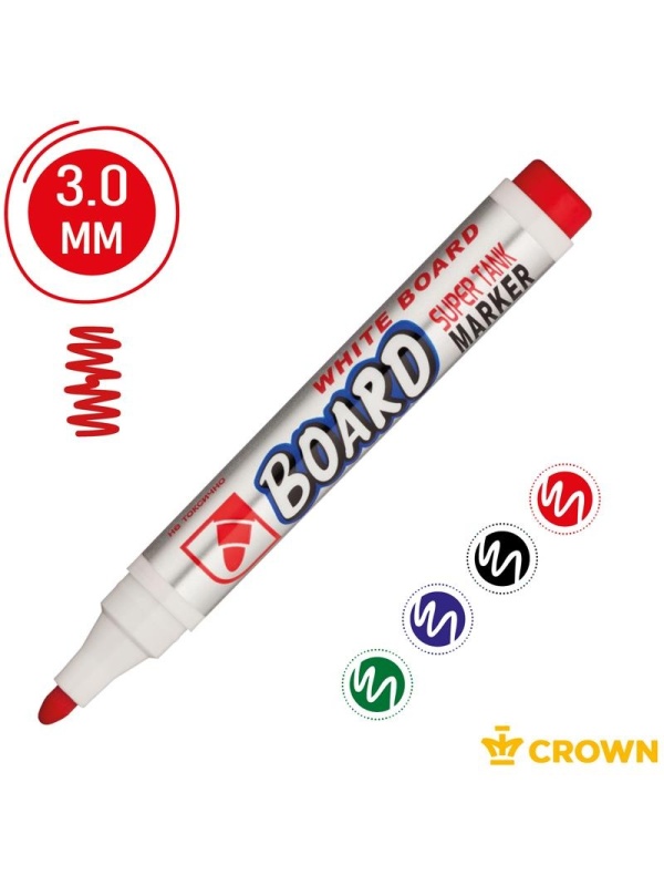 Набор маркеров для белых досок Crown 