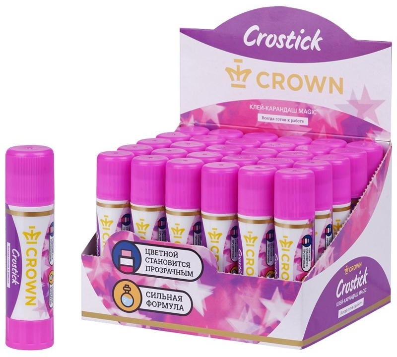 Клей-карандаш Crown 