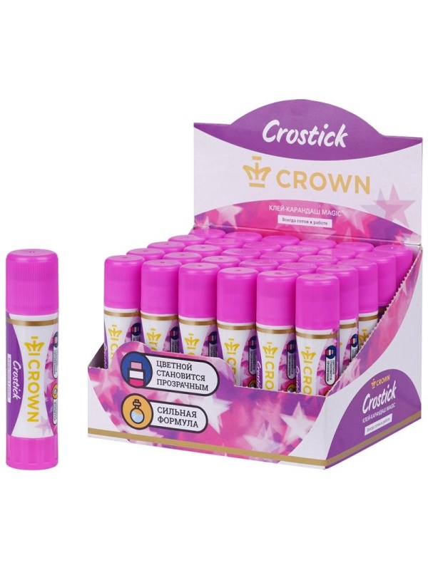 Клей-карандаш Crown 