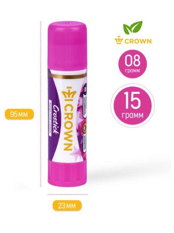 Клей-карандаш Crown 