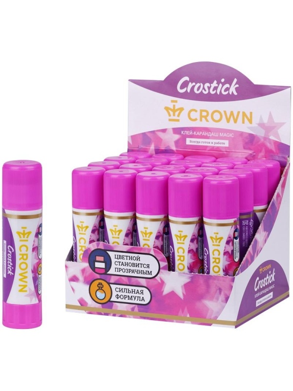 Клей-карандаш Crown 