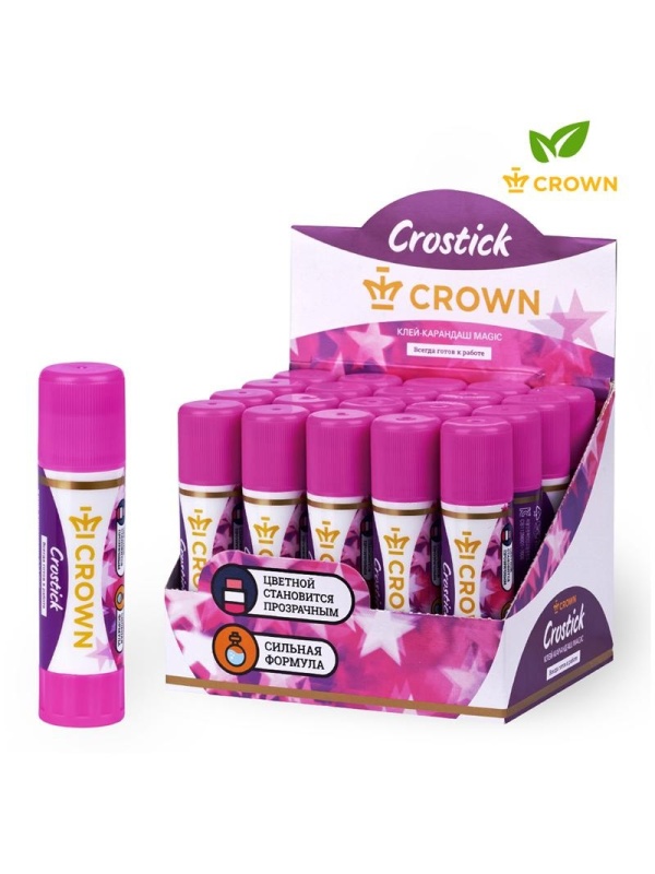 Клей-карандаш Crown 