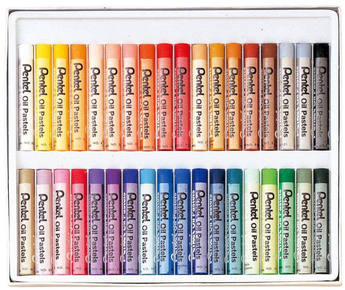 Пастель масляная Pentel, 36 цветов, картон. упаковка