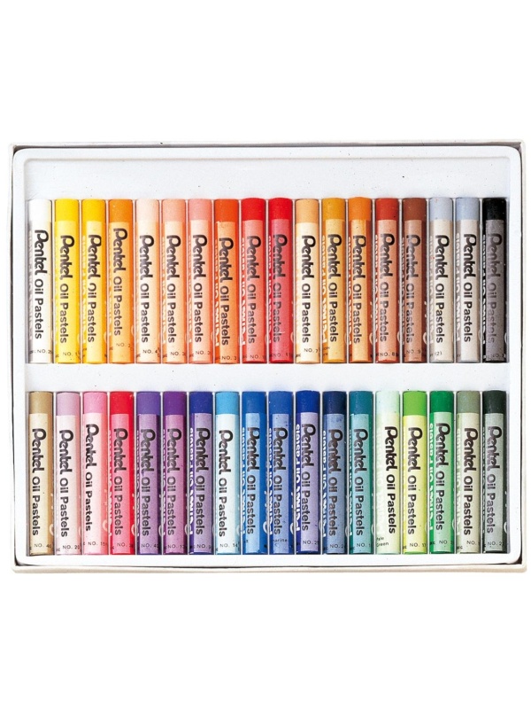 Пастель масляная Pentel, 36 цветов, картон. упаковка