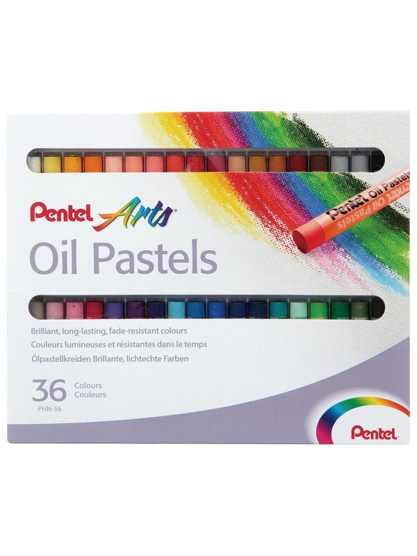 Пастель масляная Pentel, 36 цветов, картон. упаковка