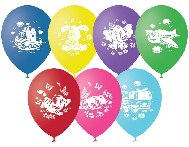 Воздушные шары,  50шт., М12/30см, ПатиБум 