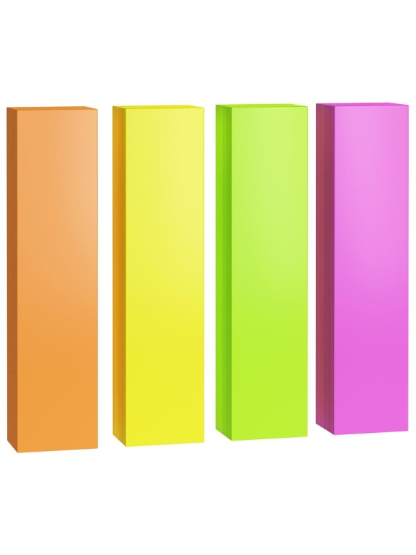 Флажки-закладки Berlingo, 12*50мм, 100л*4 неоновых цвета