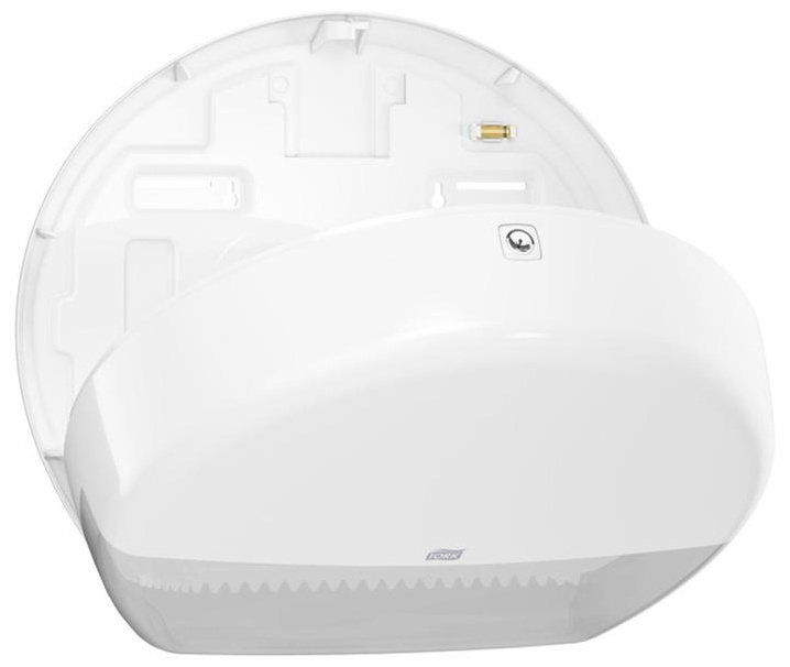 Диспенсер для туалетной бумаги в больших рулонах Торк (Т1) пластик, механический, белый