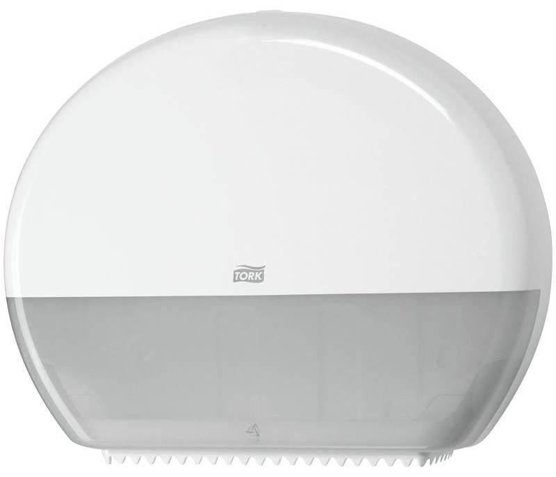 Диспенсер для туалетной бумаги в больших рулонах Торк (Т1) пластик, механический, белый