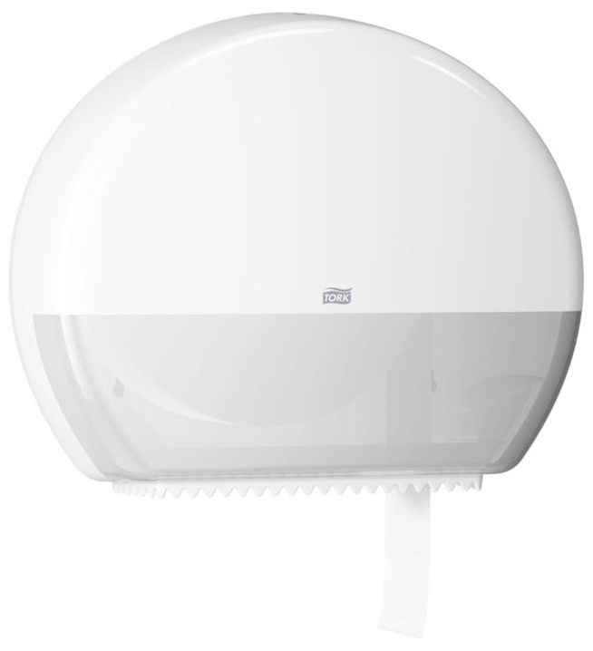 Диспенсер для туалетной бумаги в больших рулонах Торк (Т1) пластик, механический, белый