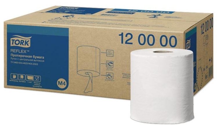 Протирочная бумага в рулонах Торк 