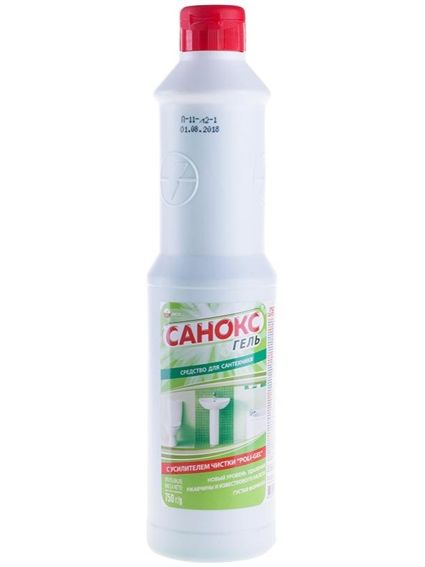 Чистящее средство для сантехники Санокс, гель, 750мл