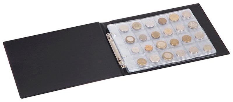 Альбом для монет OfficeSpace 245*190, на кольцах, 10 листов, ПВХ