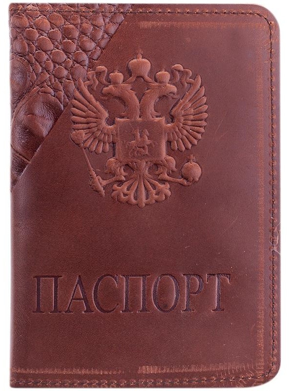 Обложка для паспорта OfficeSpace кожа, тиснение 