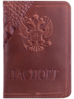 Обложка для паспорта OfficeSpace кожа, тиснение 