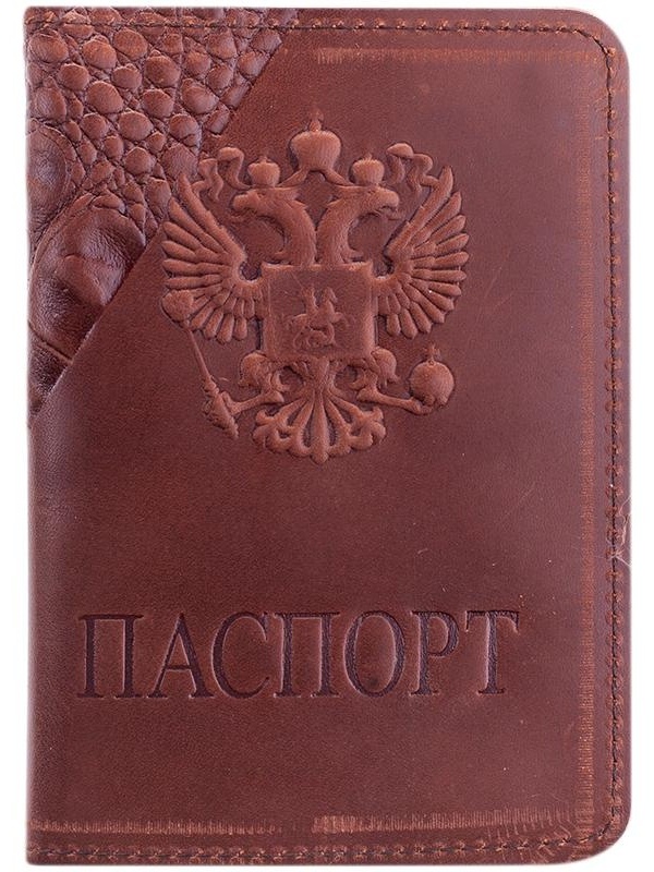 Обложка для паспорта OfficeSpace кожа, тиснение 