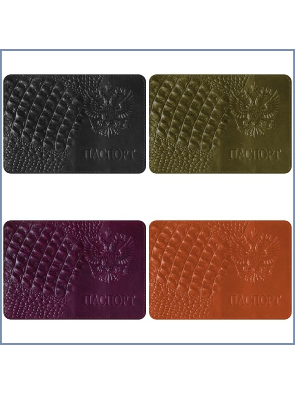 Обложка для паспорта OfficeSpace кожа, тиснение 