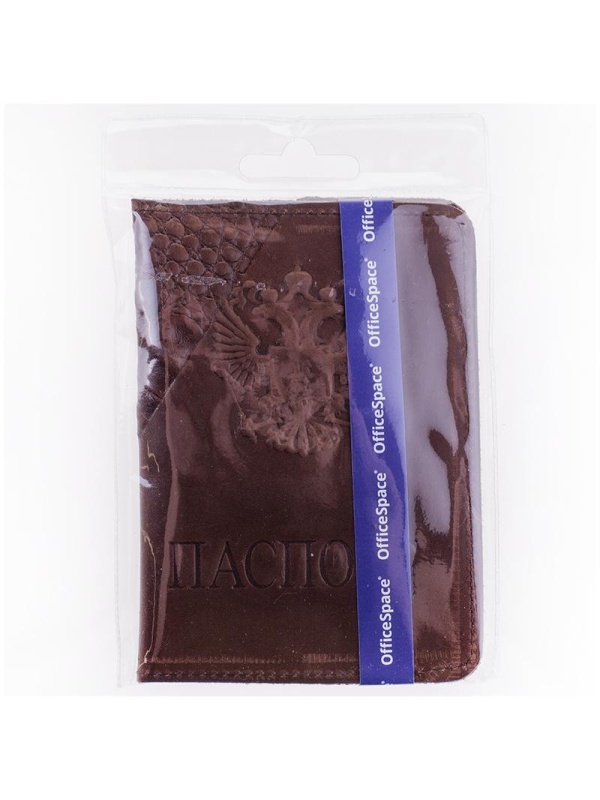 Обложка для паспорта OfficeSpace кожа, тиснение 