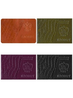 Обложка для паспорта OfficeSpace кожа, тиснение 