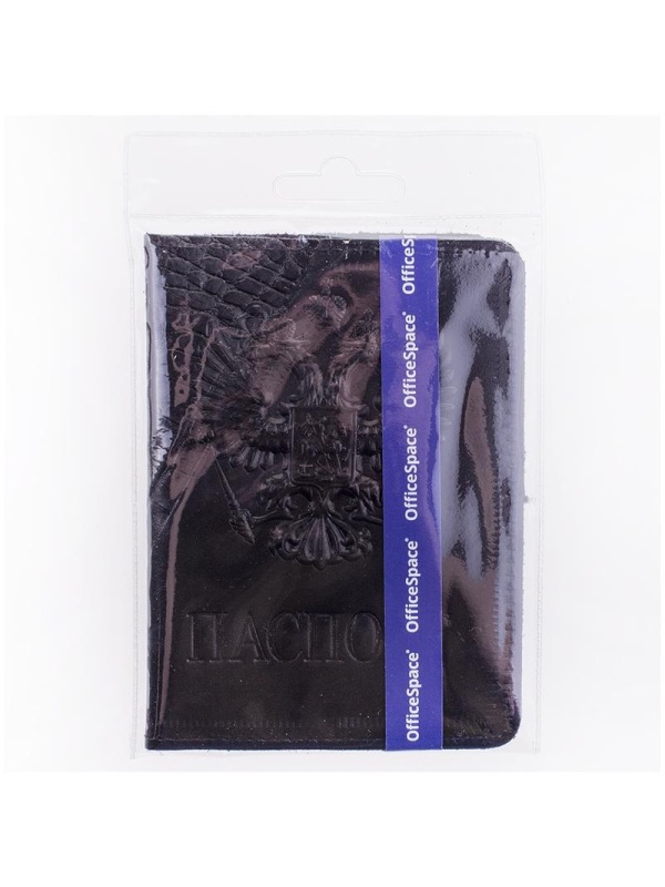 Обложка для паспорта OfficeSpace кожа, тиснение 