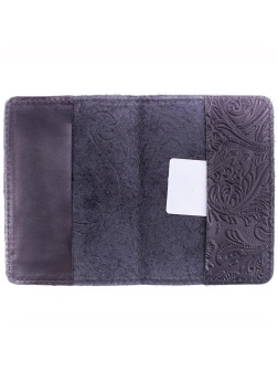 Обложка для паспорта OfficeSpace кожа, тиснение орнамент бабочки, ассорти