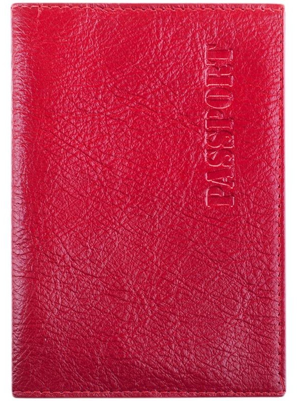 Обложка для паспорта OfficeSpace кожа, красный