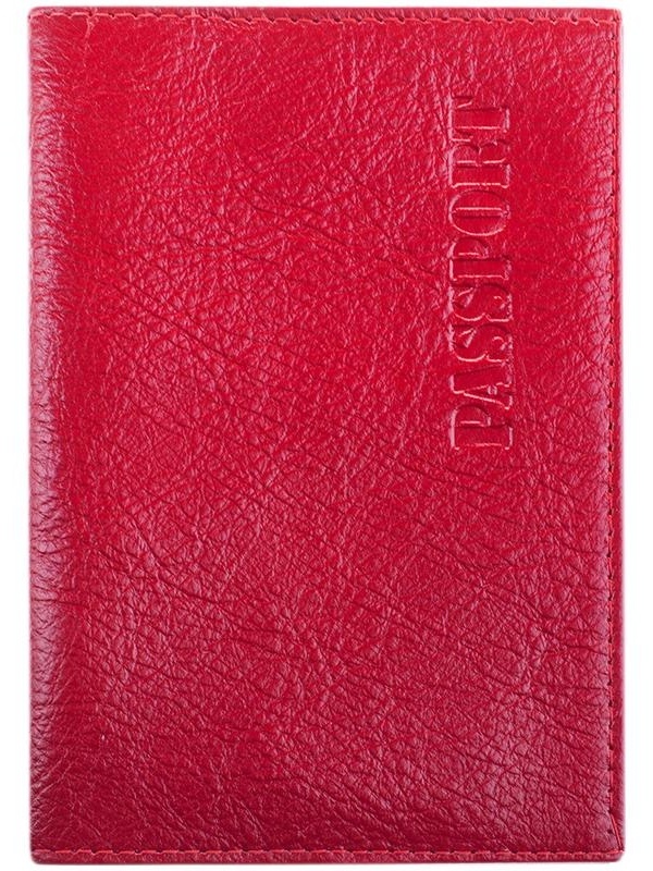 Обложка для паспорта OfficeSpace кожа, красный
