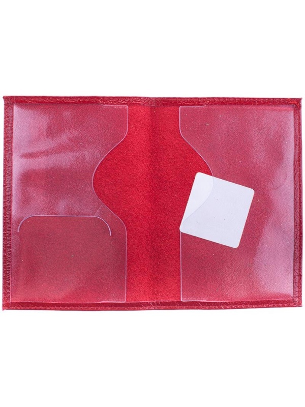 Обложка для паспорта OfficeSpace кожа, красный