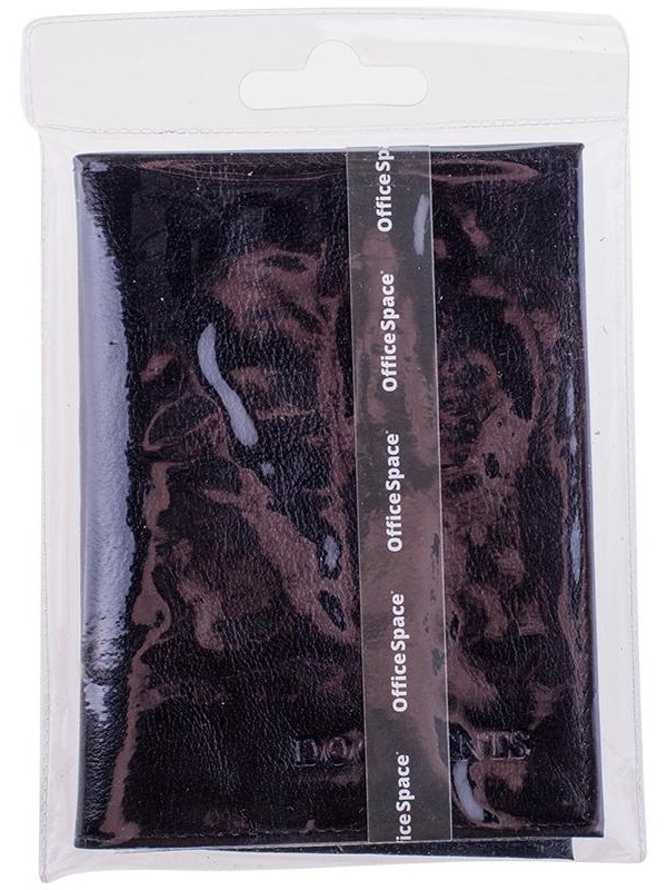 Обложка для автодокументов OfficeSpace кожа, черный