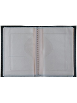 Обложка для автодокументов OfficeSpace экокожа, черный