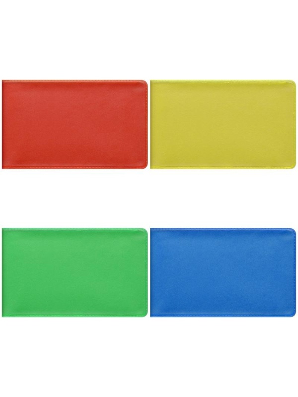 Визитница карманная OfficeSpace на 20 визиток, 65*110мм, ПВХ, ассорти