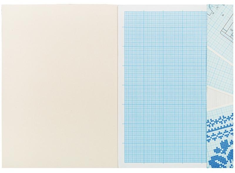 Бумага масштабно-координатная OfficeSpace, А3 10л., голубая, в папке