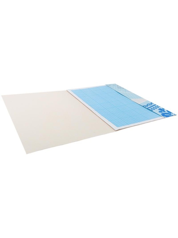 Бумага масштабно-координатная OfficeSpace, А3 10л., голубая, в папке