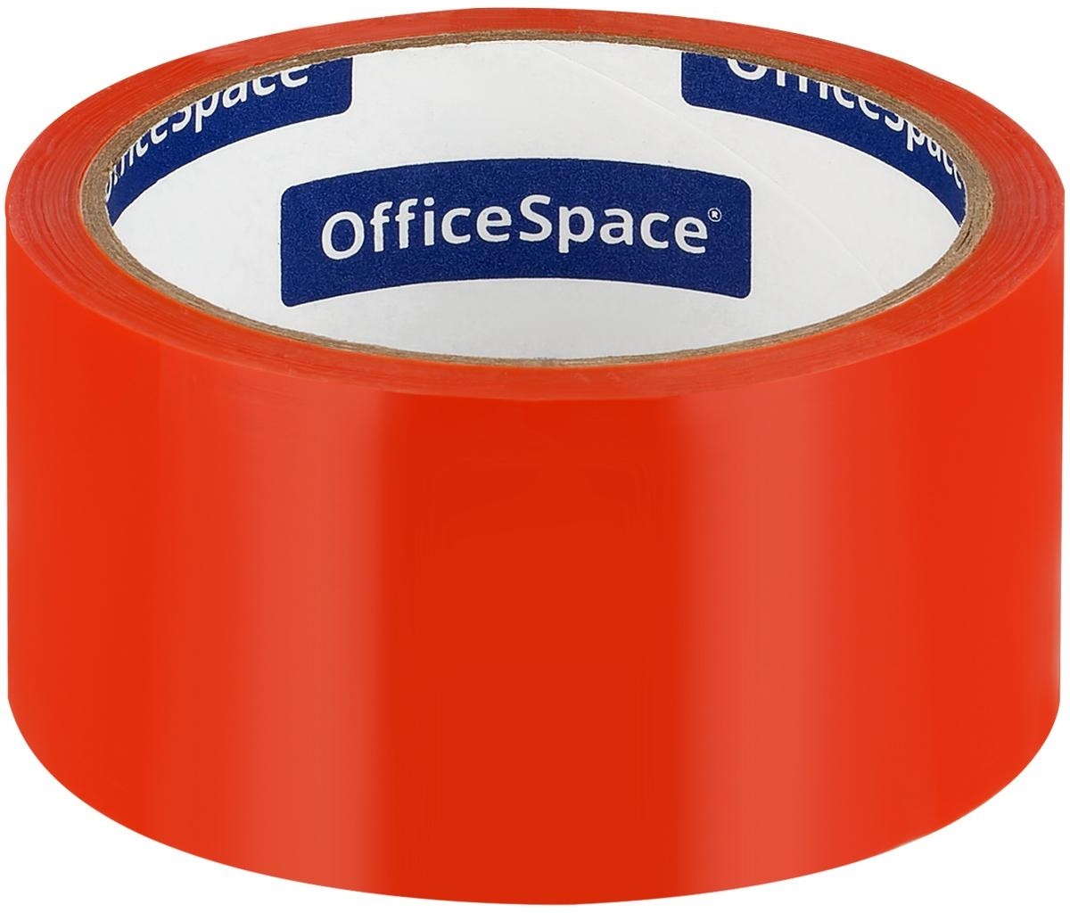 Клейкая лента упаковочная OfficeSpace, 48мм*40м, 45мкм, оранжевая, ШК